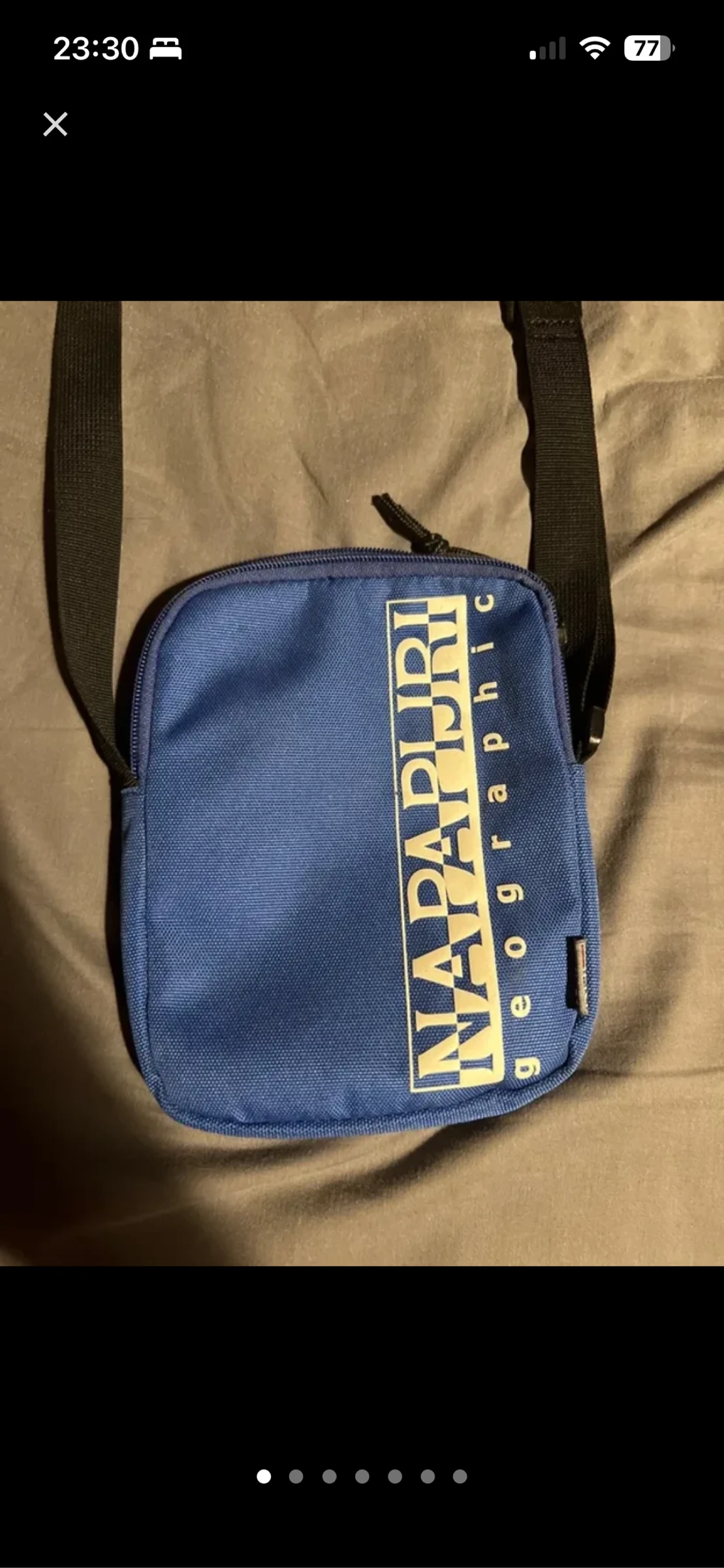 Vintage rare official Napapijri blue bag – photo 2